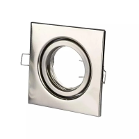 Oczko V-TAC GU10 kwadrat ruchome satyna VT-7227SQ-SN | 3800157605922 LED EUROPE