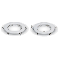Oczko V-TAC GU10 okrągłe stałe białe (opak. 2 szt) VT-778-WH | 3800157607131 LED EUROPE