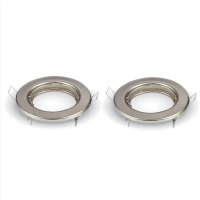 Oczko V-TAC GU10 okrągłe stałe satyna (opak. 2 szt) VT-778-SN | 3800157607148 LED EUROPE