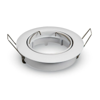 Oczko V-TAC GU10 okrągłe ruchome białe VT-779-WH-RD 3 lata gwarancji | 3800157607162 LED EUROPE