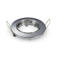 Oczko V-TAC GU10 okrągłe ruchome chrom VT-779-CH-RD | 3800157607186 LED EUROPE