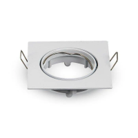 Oczko V-TAC GU10 kwadrat ruchome białe VT-779-WH-SQ | 3800157607193 LED EUROPE