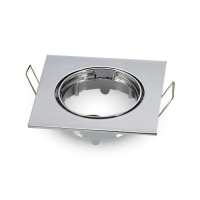 Oczko V-TAC GU10 kwadrat ruchome chrom VT-779-CH-SQ | 3800157607216 LED EUROPE