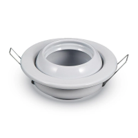 Oczko V-TAC GU10 okrągłe regulowany kąt białe VT-780-WH | 3800157607223 LED EUROPE