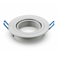 Oczko V-TAC aluminiowe odlew 1xGU10 okrągłe białe VT-782RD-WH | 3800157607285 LED EUROPE