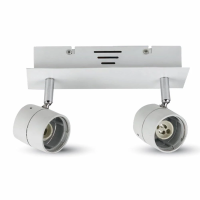 Oprawa kinkiet listwa V-TAC 2xGU10 biała VT-789 | 3800157607476 LED EUROPE