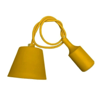 Oprawa zwieszana silikonowa V-TAC E27 żółta VT-7228-Y 5 lat gwarancji | 3800157609494 LED EUROPE