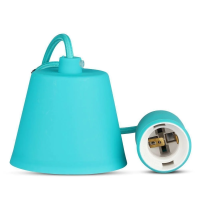 Oprawa zwieszana silikonowa V-TAC E27 zielona VT-7228-GN 5 lat gwarancji | 3800157609500 LED EUROPE