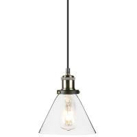 Oprawa zwieszana V-TAC loft vintage szkło transparent fi180 VT-7185 5 lat gwarancji | 3800157611114 LED EUROPE