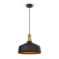 Oprawa zwieszana V-TAC czarna fi350 VT-7545-B 5 lat gwarancji | 3800157611398 LED EUROPE