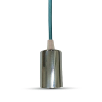 Oprawa zwieszana V-TAC chrom metal niebieski przewód VT-7338-BL 5 lat gwarancji | 3800157611565 LED EUROPE