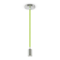 Oprawa zwieszana V-TAC chrom metal zielony przewód VT-7338-GN 5 lat gwarancji | 3800157611589 LED EUROPE