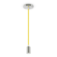 Oprawa zwieszana V-TAC chrom metal żółty przewód VT-7338-Y 5 lat gwarancji | 3800157611664 LED EUROPE