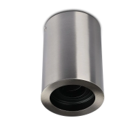 Oprawa V-TAC aluminiowa GU10 okrągła natynkowa tuba satyna+czarny 142x100 VT-796-SN | 3800157612067 LED EUROPE