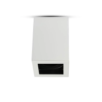 Oprawa V-TAC aluminiowa GU10 kostka kwadrat natynkowa biała+czarny 142x100x100 VT-797-WH | 3800157612074 LED EUROPE