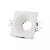 Oczko V-TAC gips GU10 wpuszczane okrągłe 120x120 białe VT-776SQ | 3800157616355 LED EUROPE
