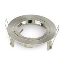 Oczko V-TAC aluminiowe odlew GU10 okrągłe satyna VT-774-SN | 3800157617093 LED EUROPE