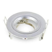 Oczko V-TAC aluminiowe odlew GU10 okrągłe srebrno szary VT-774-MG | 3800157617109 LED EUROPE