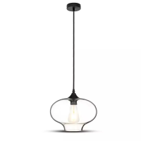 Oprawa zwieszana V-TAC globe artistic szkło transparent fi265mm VT-7229 5 lat gwarancji | 3800157620772 LED EUROPE