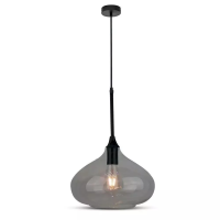 Oprawa zwieszana V-TAC modern czarny szkło fi280mm VT-7281-BG 5 lat gwarancji | 3800157621038 LED EUROPE