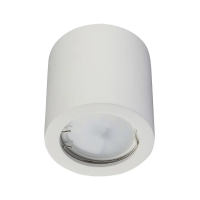 Oprawa V-TAC gips GU10 natynkowa tuba okrągła biała 70x75 VT-727RD | 3800157624596 LED EUROPE