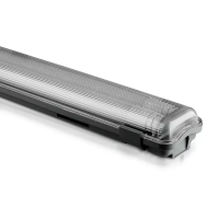 Oprawa hermetyczna LED V-TAC PC/PC 120cm (2 x 18W) (tuby LED w zestawie) VT-12023 4000K 3400lm | 3800157625036 LED EUROPE