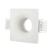 Oczko V-TAC gips GU10 wpuszczane okrągłe 120x120 białe VT-714 | 3800157625180 LED EUROPE