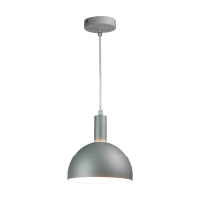 Oprawa zwieszana V-TAC E14 aluminium klosz szary VT-7100-G 5 lat gwarancji | 3800157626170 LED EUROPE