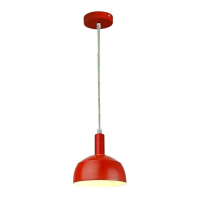 Oprawa zwieszana V-TAC E14 aluminium klosz czerwony VT-7100-R 5 lat gwarancji | 3800157626194 LED EUROPE