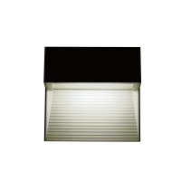 Oprawa ścienna elewacyjna 3W LED V-TAC czarny kwadrat 230V IP65 VT-1172-B 3000K 210lm | 3800157628310 LED EUROPE
