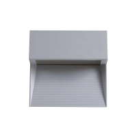 Oprawa ścienna elewacyjna 3W LED V-TAC szary kwadrat 230V IP65 VT-1172-G 4000K 210lm | 3800157628341 LED EUROPE