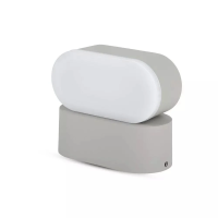 Kinkiet ścienny V-TAC 6W LED szary IP65 obrotowy 350st VT-816 4000K 660lm | 3800157629850 LED EUROPE