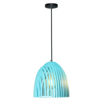 Oprawa zwieszana V-TAC cone seria pryzmat niebieski E27 D250x270mm VT-7255-B 5 lat gwarancji | 3800157630214 LED EUROPE