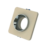 Oczko V-TAC gips beton GU10 kwadrat wpuszczane białe/chrom VT-862-CHR 5 lat gwarancji | 3800157634472 LED EUROPE