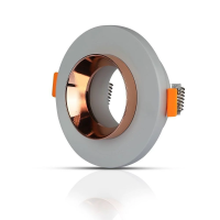 Oczko V-TAC gips beton GU10 okrągłe wpuszczane szary/różowe złoto VT-862-MGRD 5 lat gwarancji | 3800157634496 LED EUROPE