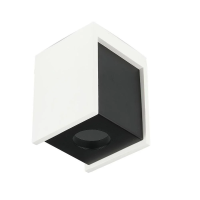 Oprawa V-TAC gips beton GU10 natynkowy kwadrat biały/czarny VT-860-GB 5 lat gwarancji | 3800157635394 LED EUROPE