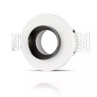 Oczko V-TAC gips GU10 okrągłe wpuszczane G-K białe+czarne VT-866-BRD 5 lat gwarancji | 3800157635592 LED EUROPE