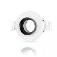 Oczko V-TAC gips GU10 okrągłe wpuszczane G-K białe+chrom VT-866-CRD 5 lat gwarancji | 3800157635608 LED EUROPE