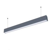 Oprawa V-TAC LED linear SAMSUNG CHIP 60W góra dół do łączenia zwieszana srebrna 120cm VT-7-60-S 4000 | 3800157638524 LED EUROPE
