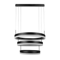 Oprawa zwieszana LED V-TAC 82W soft light chandelier ściemnianie czarny VT-82-3 3000K 6500lm 3 lata | 3800157638753 LED EUROPE