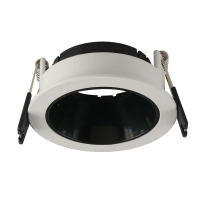 Oczko V-TAC GU10 wpuszczane białe/czarne okrągłe VT-872-WB 3 lata gwarancji | 3800157638968 LED EUROPE