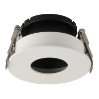 Oczko V-TAC GU10 wpuszczane białe/czarne okrągłe VT-873-WB | 3800157639002 LED EUROPE