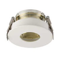 Oczko V-TAC GU10 wpuszczane białe/złoty okrągłe VT-873-WG | 3800157639019 LED EUROPE