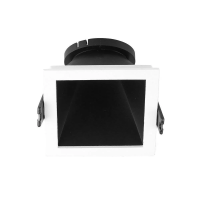 Oczko V-TAC GU10 wpuszczane białe/czarne kwadrat VT-875-WB 3 lata gwarancji | 3800157639088 LED EUROPE