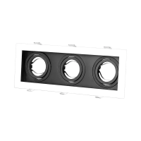 Oprawa sufitowa wpuszczana V-TAC 3xGU10 biało/czarna VT-887 3 lata gwarancji | 3800157648653 LED EUROPE
