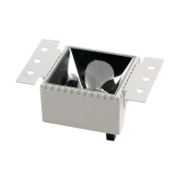 Oprawa wpuszczana V-TAC GU10 kwadratowa biała ramka odbłyśnik chrom VT-890 | 3800157648677 LED EUROPE