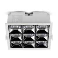 Oprawa V-TAC downlight SAMSUNG CHIP 36W UGR19 CRI90+36st VT-2-36-1 5700K 2880lm 5 lat gwarancji | 3800157650502 LED EUROPE
