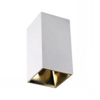 Oprawa sufitowa V-TAC GU10 kwadrat natynkowa biały+złoty 74x74x140mm VT-882-Q 3 lata gwarancji | 3800157651912 LED EUROPE