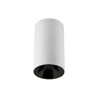 Oprawa sufitowa V-TAC GU10 okrągła natynkowa tuba biały+czarny 80x140mm VT-882-R 3 lata gwarancji | 3800157651943 LED EUROPE