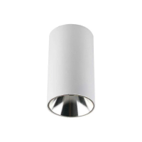 Oprawa sufitowa V-TAC GU10 okrągła natynkowa tuba biały+chrom 80x140mm VT-882-R 3 lata gwarancji | 3800157651950 LED EUROPE
